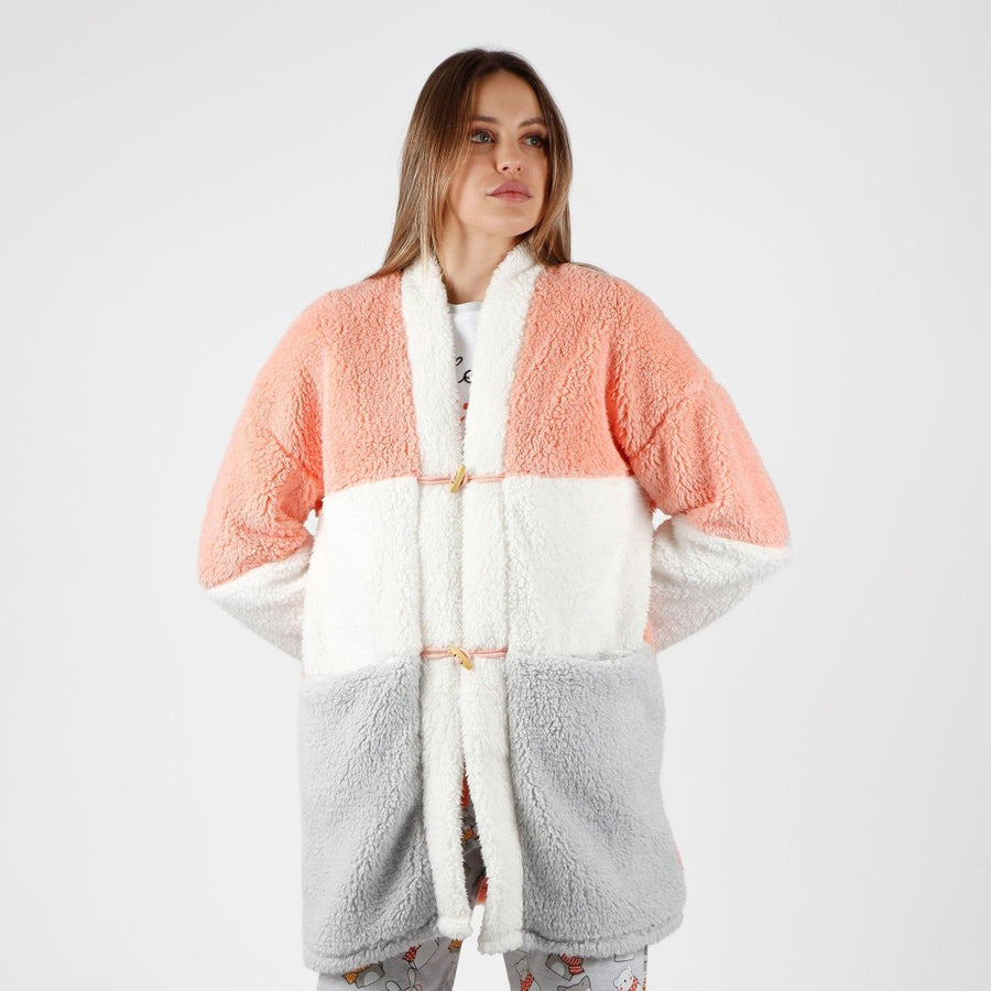 Vestaglia cardigan con alamari - 57483