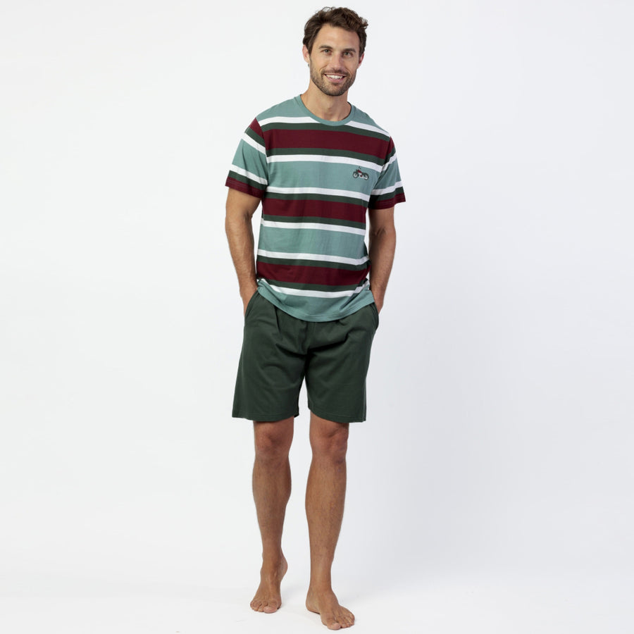 Pigiama uomo mezza manica pantalone corto - 64751-0
