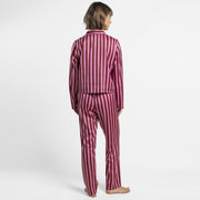 64859-0 - Pigiama da donna a maniche lunghe con motivo a righe