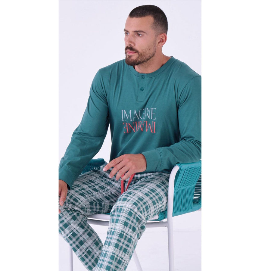 Pigiama uomo manica lunga e pantalone lungo - 3085L