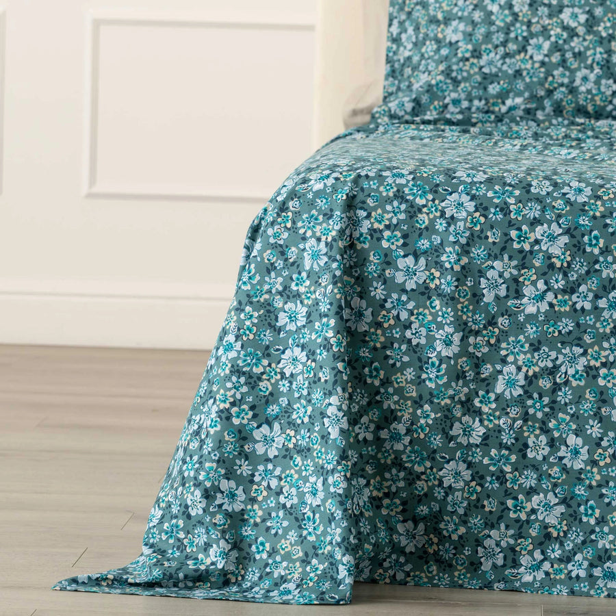 Consiglia Completo letto Matrimoniale - Completo letto in cotone con stampa floreale