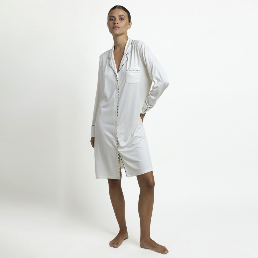 61530-0 - Camicia in modal con bavero