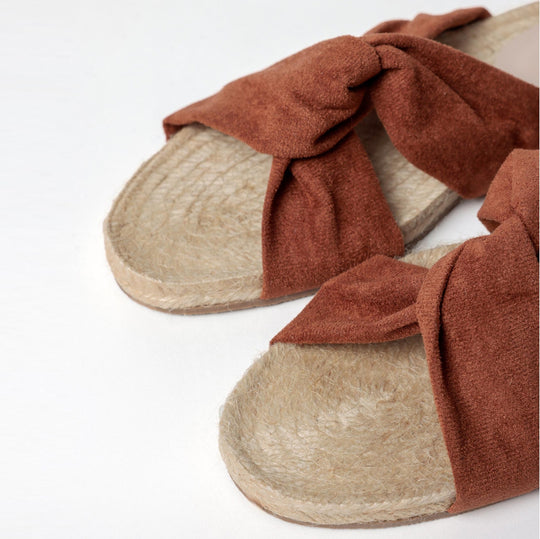 Ciabatta espadrilles aperte ad incrocio - 69083-0