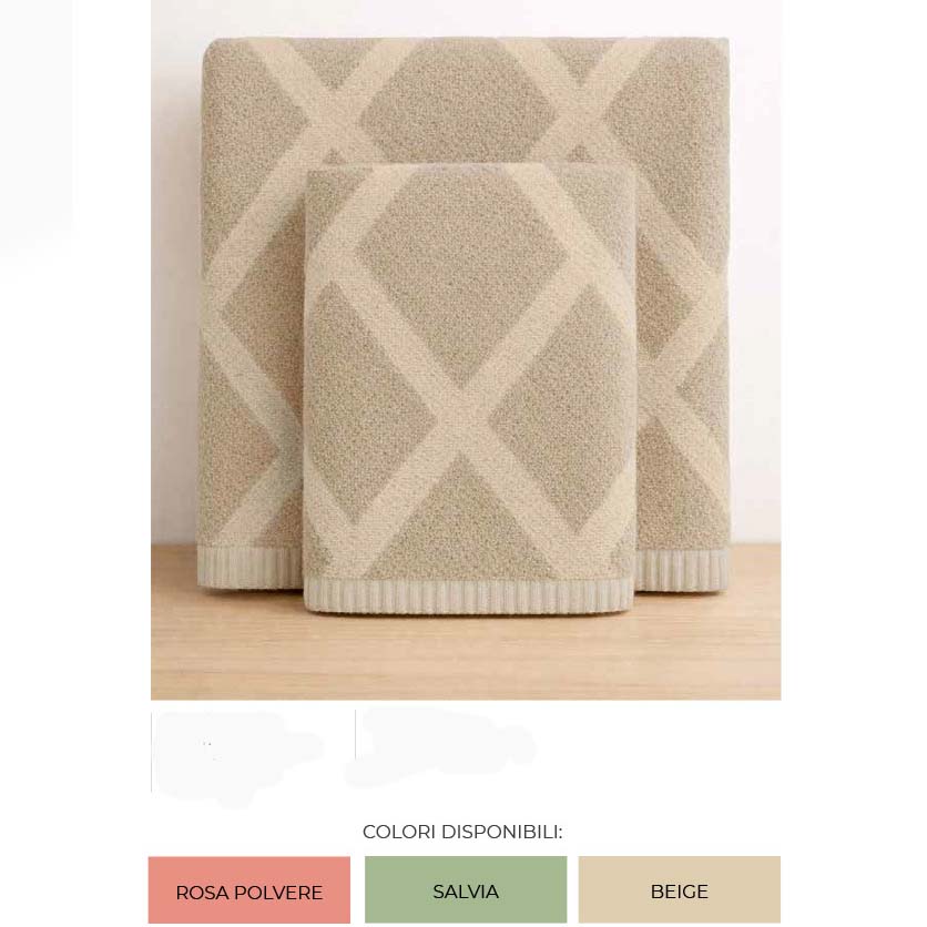 Rendel Set asciugamani 1+1 in cotone jacquard