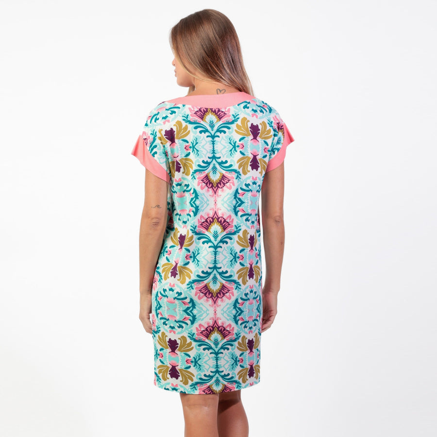 61472-0 - Camicia con spalla scesa e scollo a V