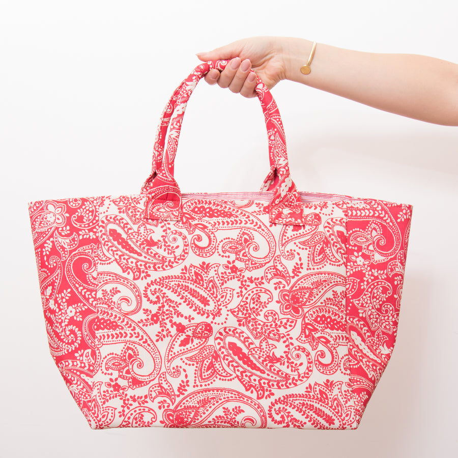 Borsa con chiusura zip con stampa cachemire - TR1506