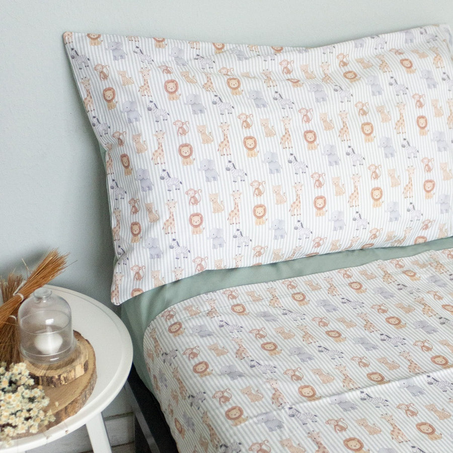 Coppia Simba - lenzuolo  in percalle di cotone