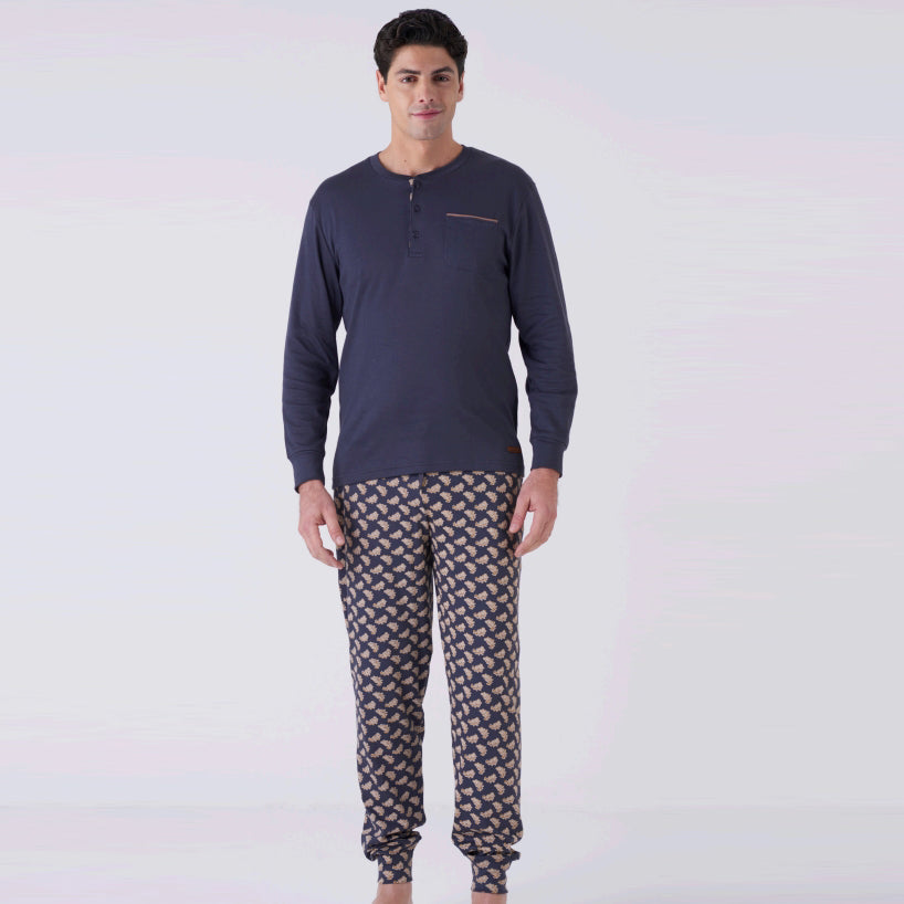 4024L - Pigiama uomo serafino