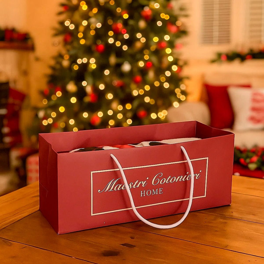 Asciugamani Ghirlanda - Asciugamano e Ospite Natalizi Ghirlanda Maestri Cotonieri