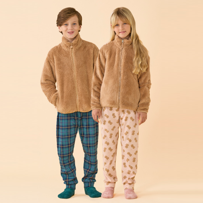 FE2660AB - Giacca bambina/o invernale eco pelliccia articolo Teddy.