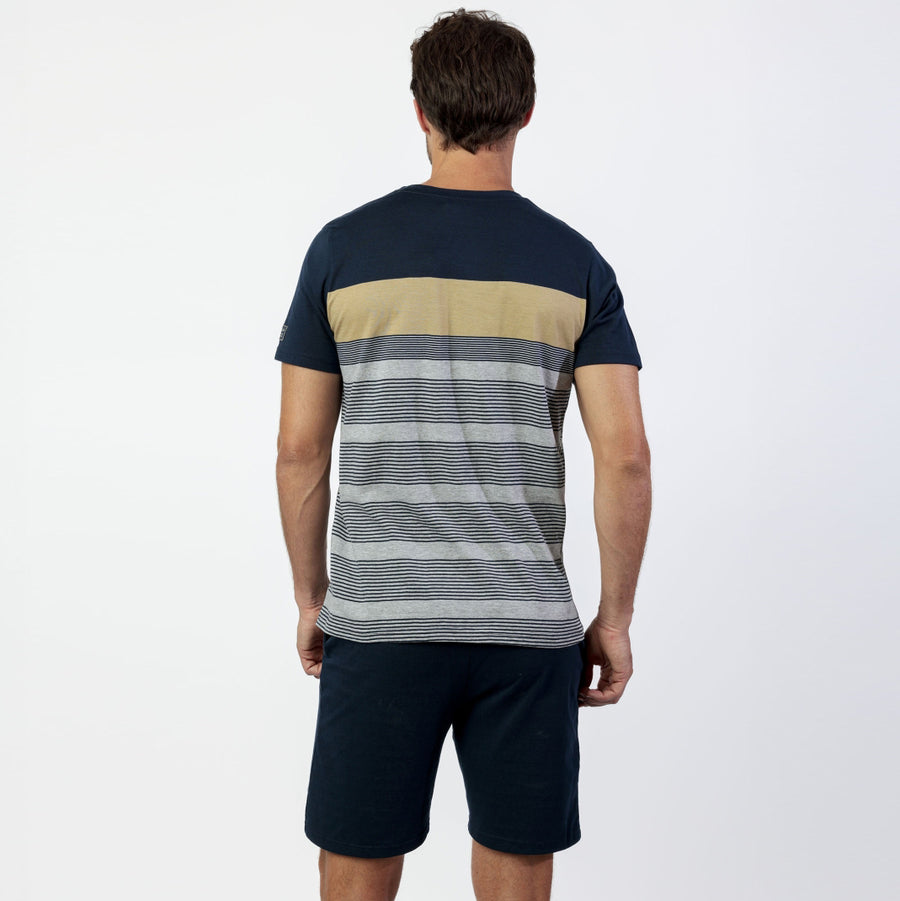 Pigiama uomo mezza manica pantalone corto - 64754-0