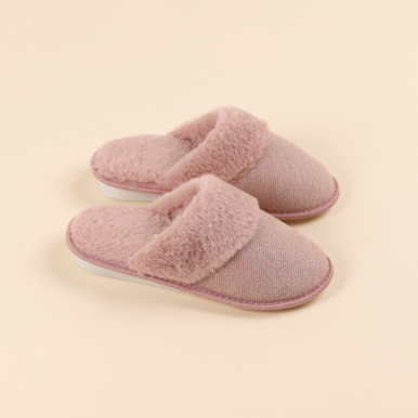 PF3299 - Pantofola da donna in ed eco pelliccia