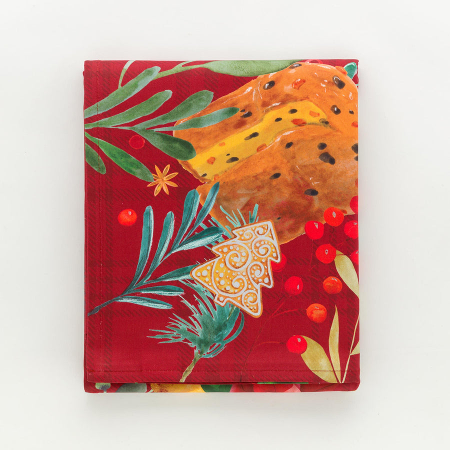 Sweet bread tovaglia - Tovaglia natalizia antimacchia Riviera con panettone