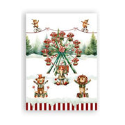 Strofinaccio Decoro - Strofinaccio in cotone con stampa digitale natalizia