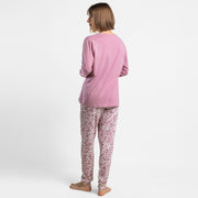 64603-0 - Pigiama a maniche lunghe con scollo a v