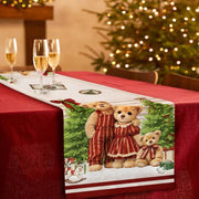 Famiglia Teddy Runner 47x140cm Maestri cotonieri