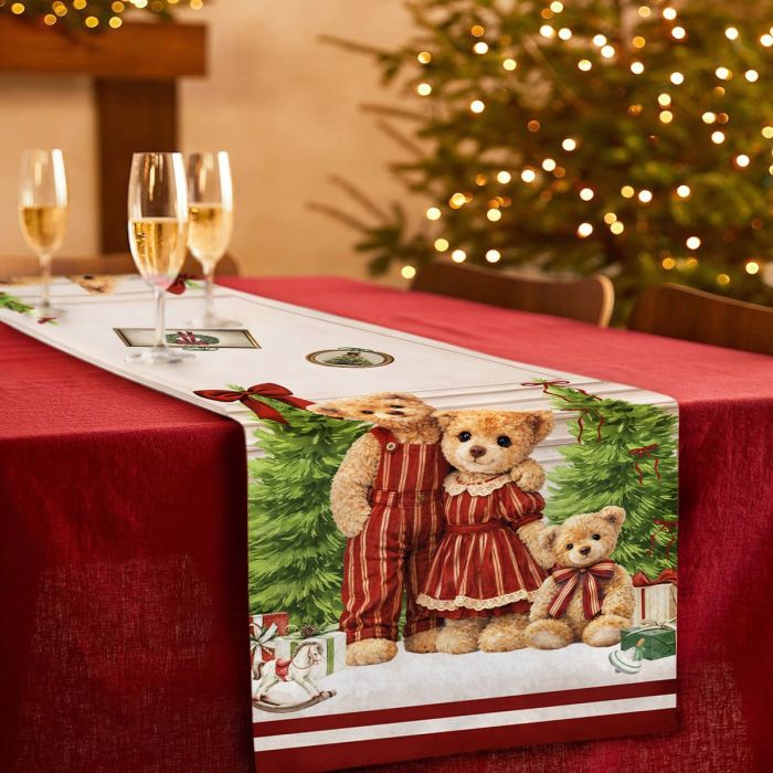 Famiglia Teddy Runner 47x140cm Maestri cotonieri