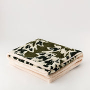 Glades Plaid - Plaid in lana cotta jacquard con applicazione Glades.