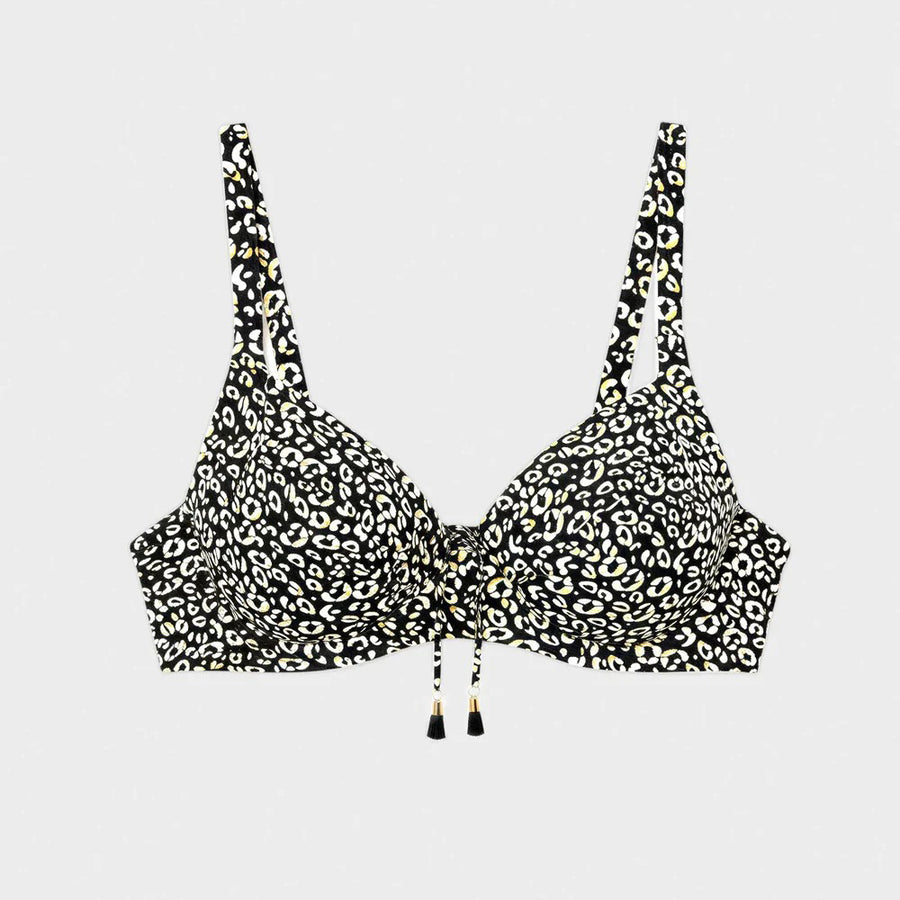 Costume due pezzi con slip vita alta regolabile e reggiseno con ferretto - 2/30308