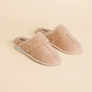 PF3117 - Pantofola invernale donna in velluto ed eco-pelliccia articolo classic