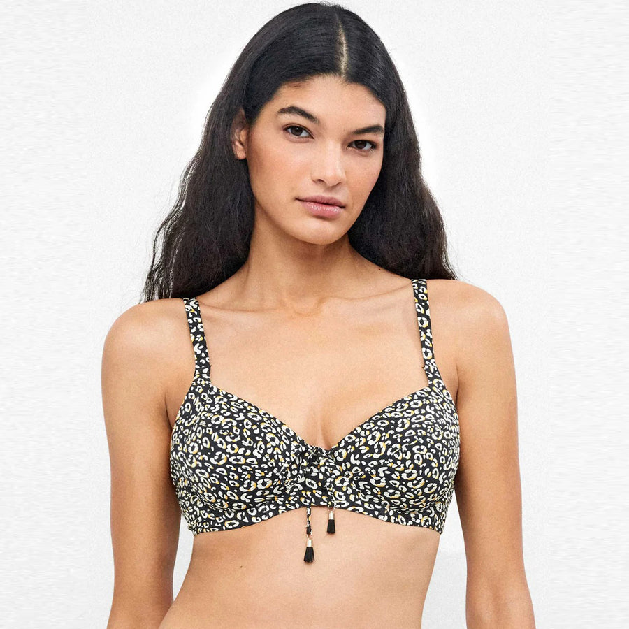Costume due pezzi con slip vita alta regolabile e reggiseno con ferretto - 2/30308