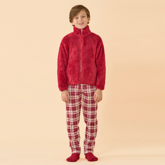 FE2715AB - Giacca bambina/o invernale eco pelliccia articolo Teddy.