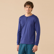 FC3313AB - Pigiama caldo cotone pantalone lungo con polsino Noidìnotte