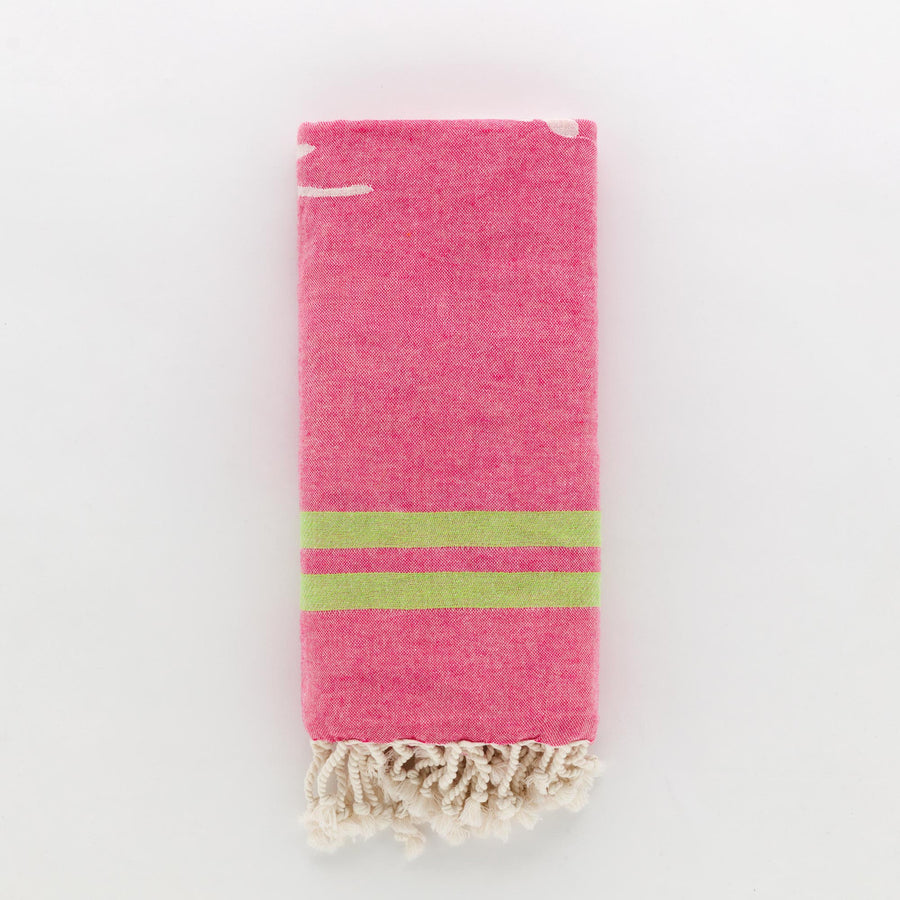 Telo Pareo Jacquard double face con frange - Telo mare Nemo