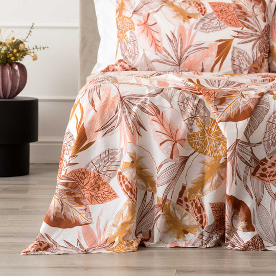 Arjola Lenzuolo copriletto in 100% percalle di cotone Matrimoniale