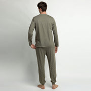 64516-0 - Pigiama caldo cotone keys con pantalone con polsini