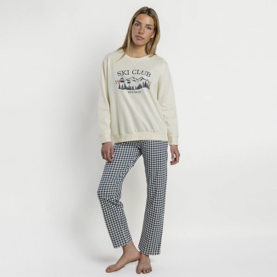 64595-0 - Pigiama a maniche lunghe da donna