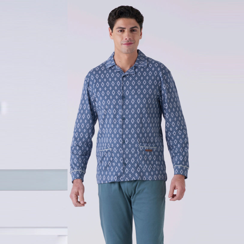 4040L - Pigiama uomo aperto avanti