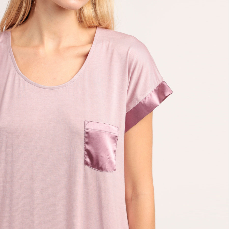 Camicia donna mezza manica scollo a - 61508-0