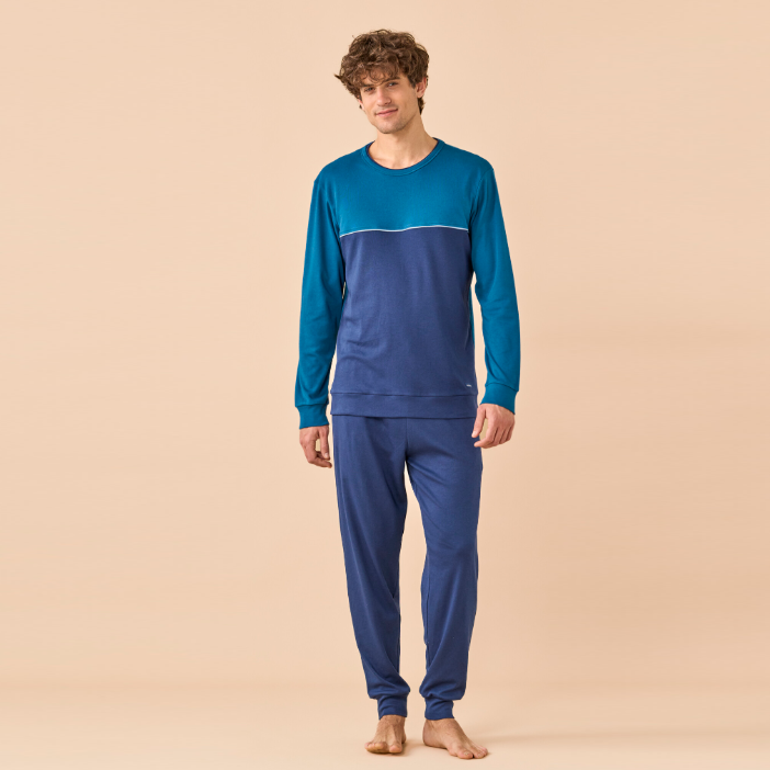 FC3317AB - Pigiama uomo invernale in caldo cotone