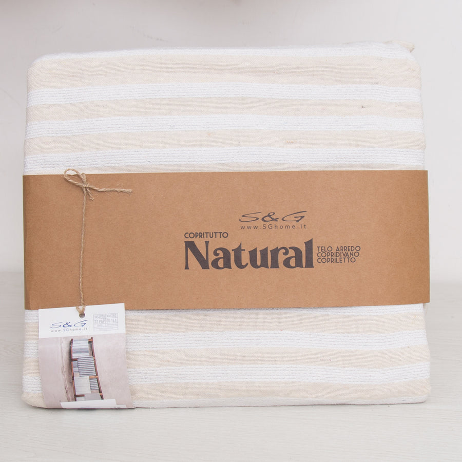 Natural Coverall Matrimoniale - Copritetto in cotone misura 250x250cm