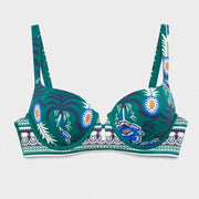 Costume due pezzi con slip vita alta regolabile e reggiseno con coppa preformata - 2/30338C