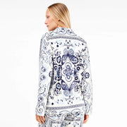 2/20317S - Pigiama in tessuto polar elastico paisley aperto avanti
