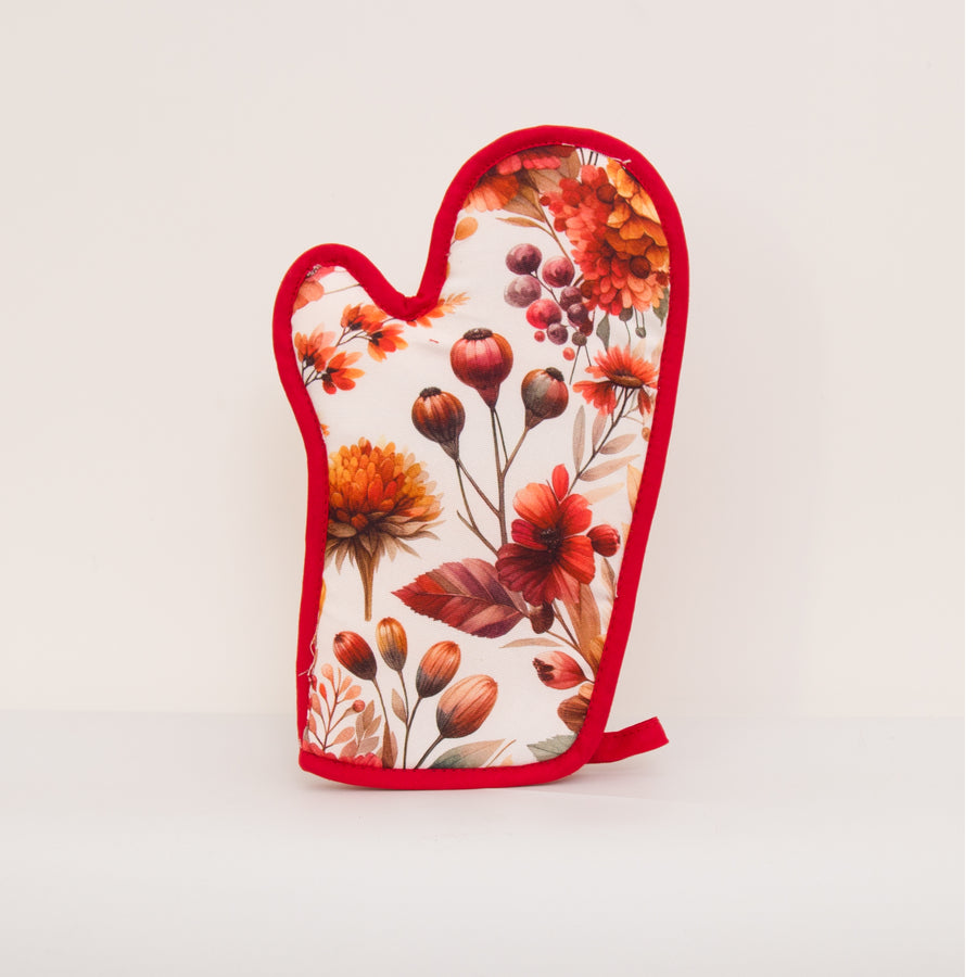 Guantone da cucina con appendino - Guantone Autunno in Fiore