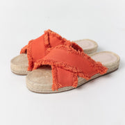 Ciabatta espadrilles a fasce incrociate - 69082-0