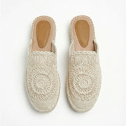 Ciabatta espadrilles chiuse in macramè - 18047-0