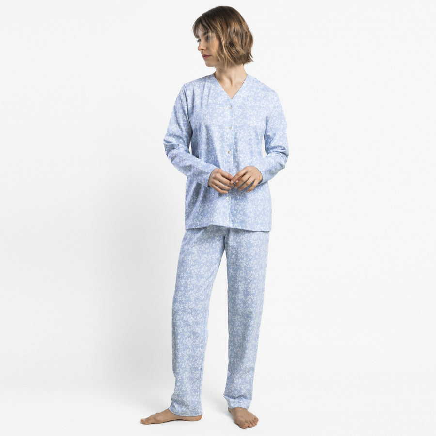 64961-0 - Pigiama in maglia di viscosa con maniche lunghe