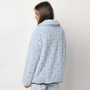 67305-0 - Giacca in coral con zip e stelline