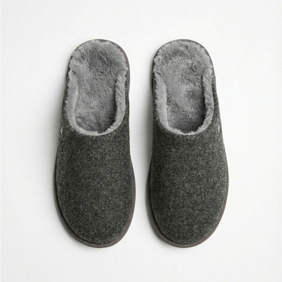 69225-0 - Pantofole da uomo classiche in pelliccia sintetica ADMAS