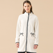 GE3159AB - Vestaglia micropile con zip Noidìnotte