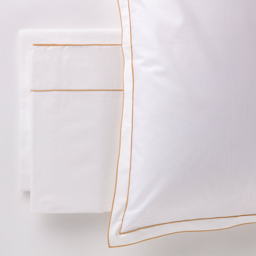 Milo Completo Letto In Madapolam di cotone con bourdon a contrasto