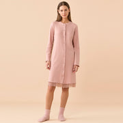 LA3648AB - Camicia da notte in costina a manica lunga