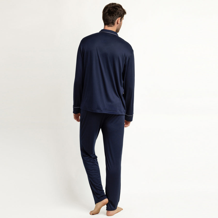 64840-0 - Pigiama in morbida maglia con maniche lunghe