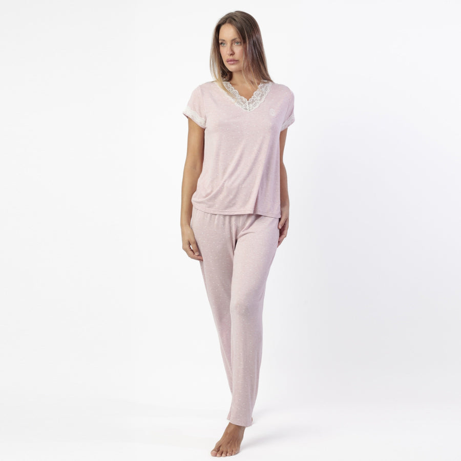 Pigiama pantalone lungo e mezza manica - 64059-0
