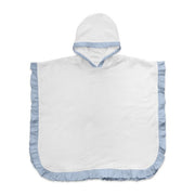 Poncho Versilia - Poncho in spugna con rouche applicata