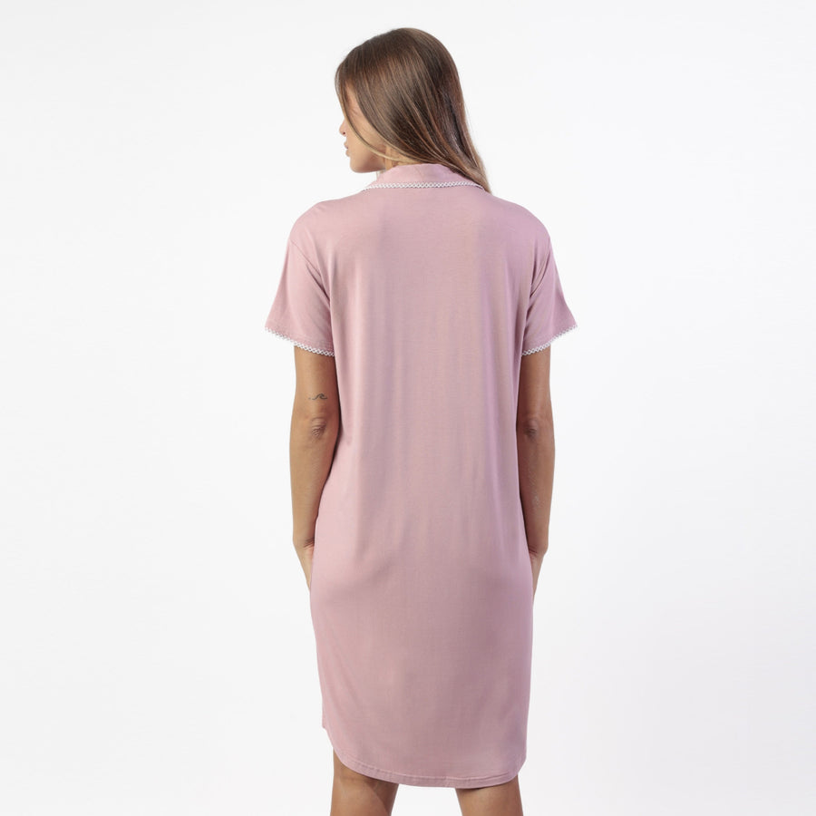 Camicia donna mezza manica aperto avanti - 61454-0